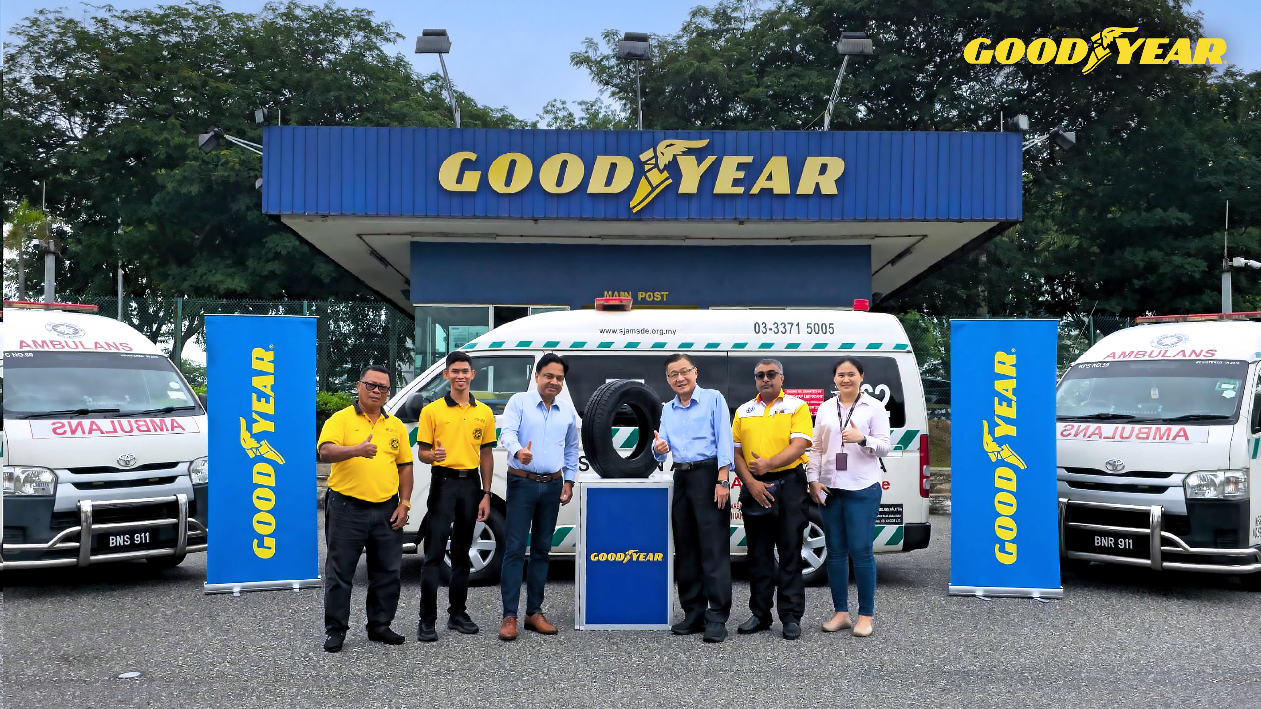 Goodyear Auto Rescue Goodyear Malaysia donates High-Performance Tyres to St. John Ambulance